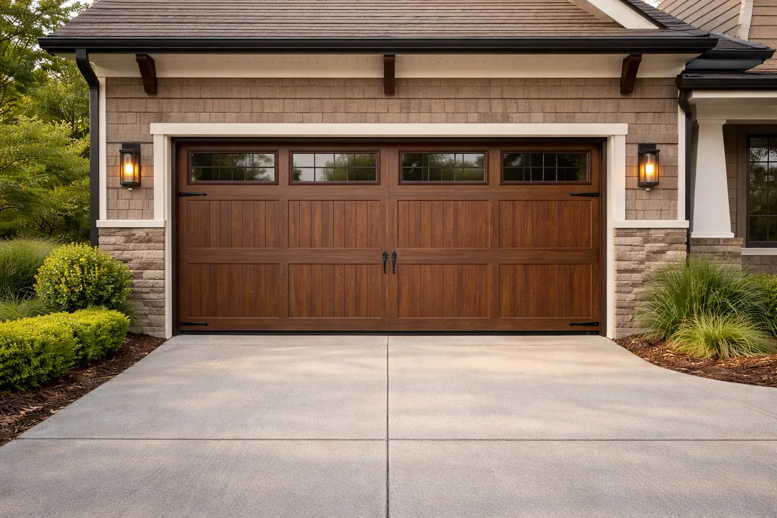 Carriage house garage door in LaFayette GA