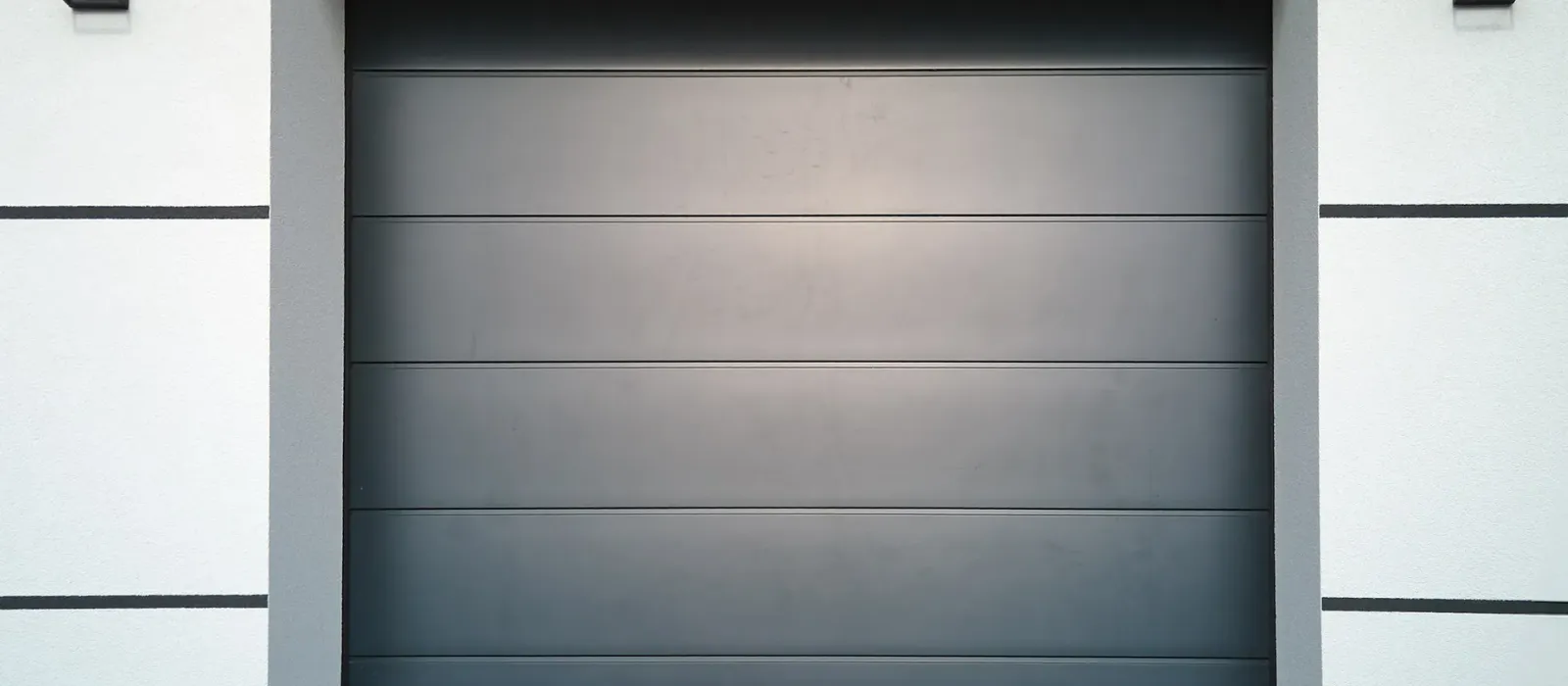 Residential garage door exterior