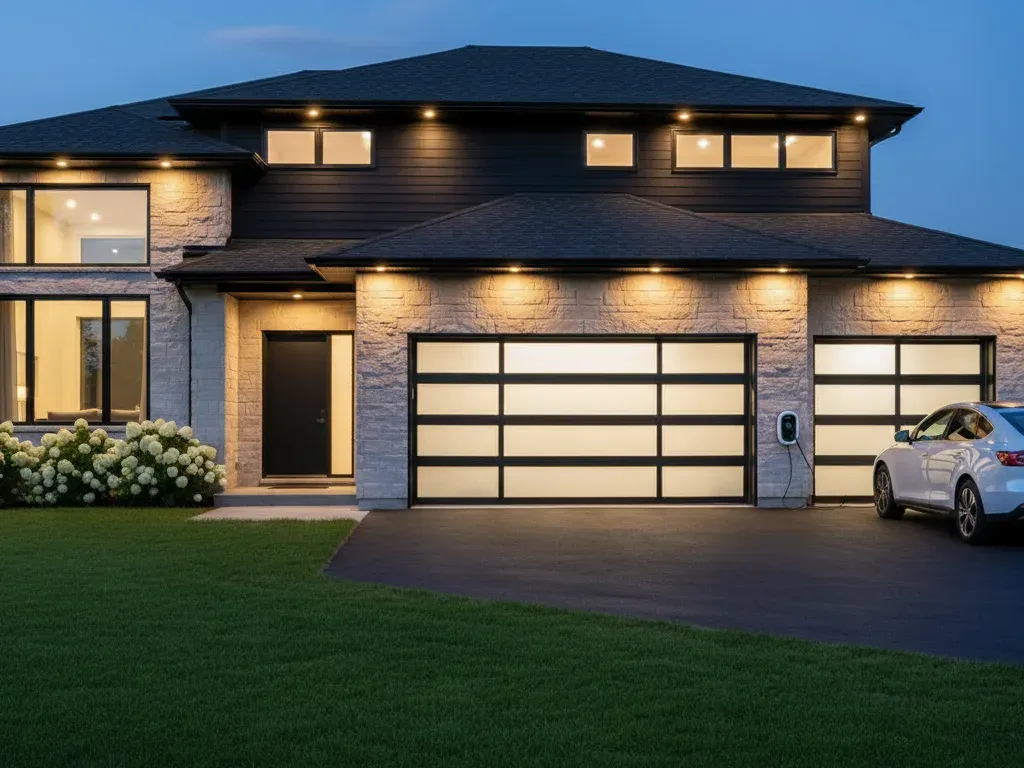 Residential garage door installation