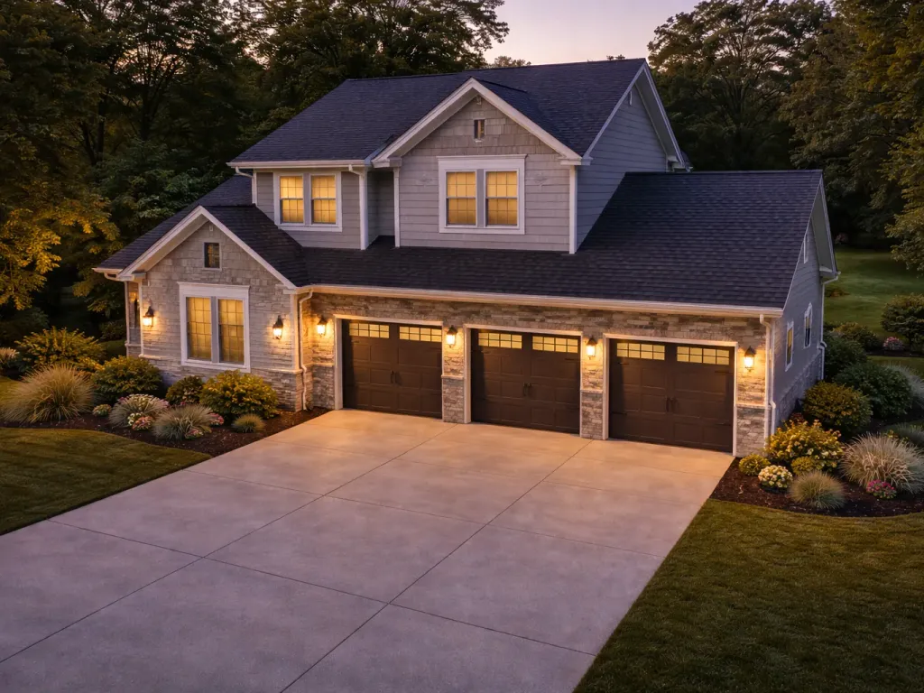 Residential garage door installation