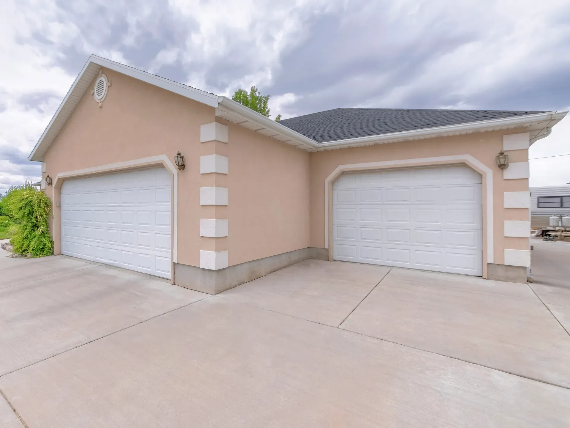 Residential home with a garage door exterior